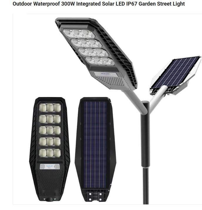 L.E.D. Solar Street Lights (300w price)
